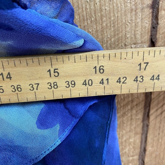 Rebecca Taylor Tank Top Blouse Size 2 100% Silk Sheer Layered Ruffle Strappy - Picture 5 of 10